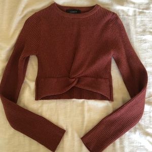 Crop sweater top